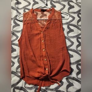 Boho lace tank